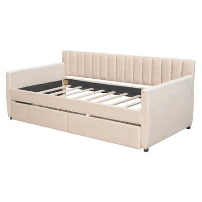 Upholstered Daybed With Slat Support - The Sleep Loft - Online Mattress Showroom NYC