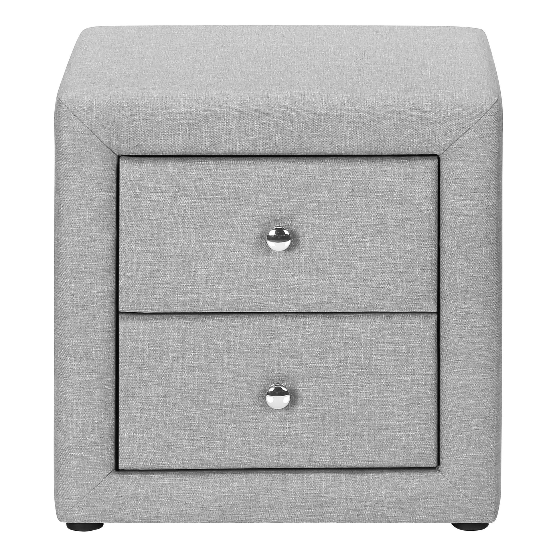 Nightstand, Storage Drawer Versatile Use, Upholstered, Transitional - The Sleep Loft - Online Mattress Showroom NYC