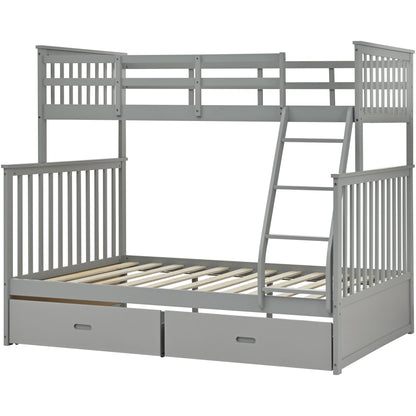 Bunk Bed With Ladder, And Safety Guard Rails - The Sleep Loft - Online Mattress Showroom NYC