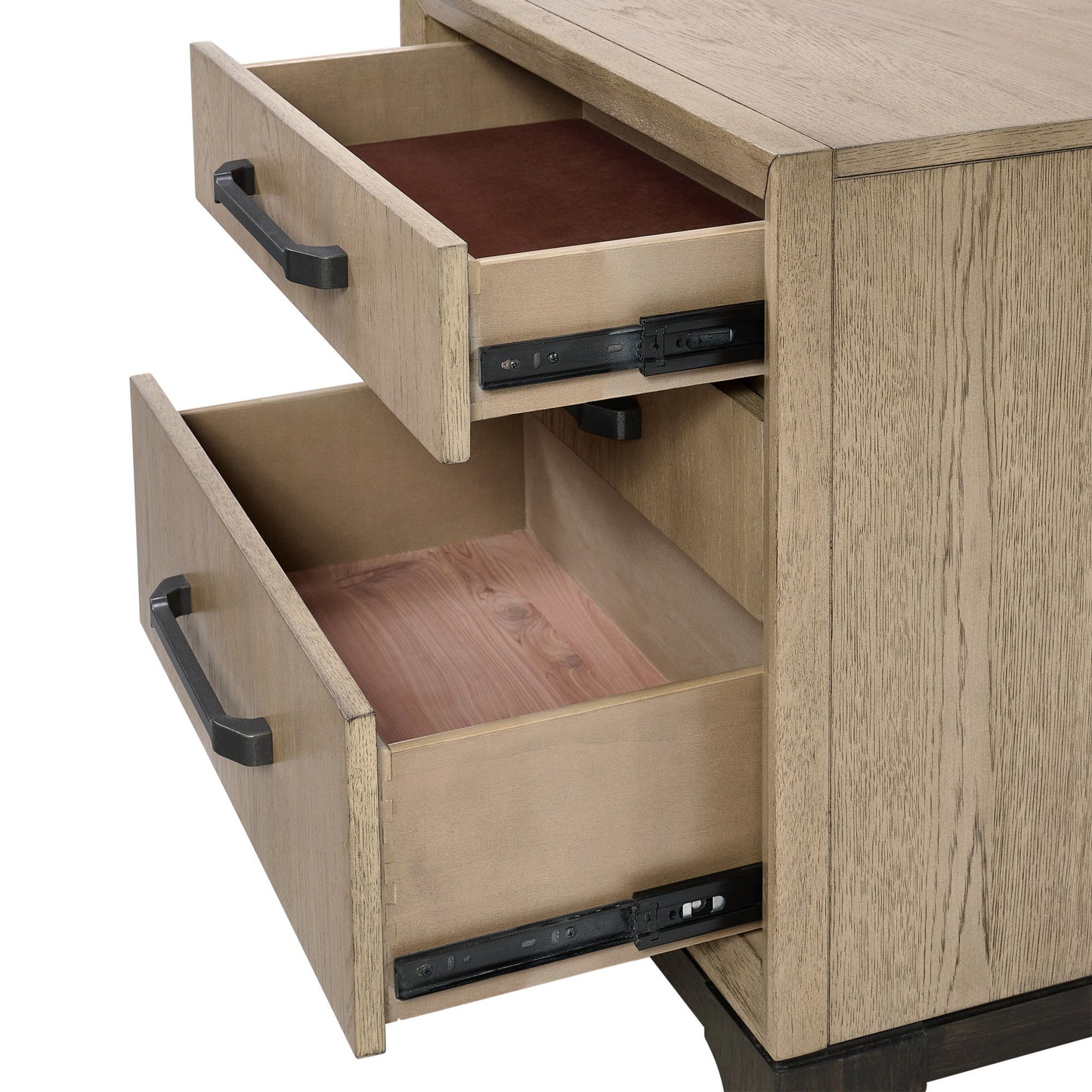 3 Drawer Nightstand With USB Charging Port - Brown - The Sleep Loft - Online Mattress Showroom NYC