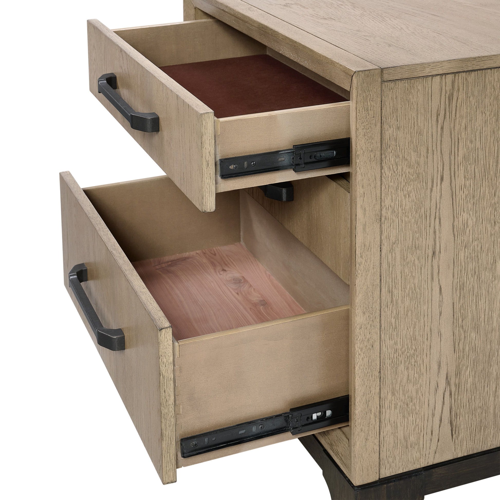 3 Drawer Nightstand With USB Charging Port - Brown - The Sleep Loft - Online Mattress Showroom NYC