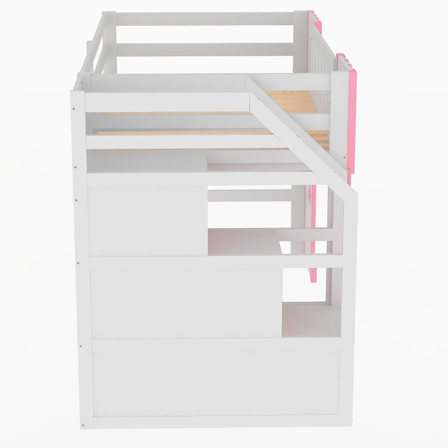 Loft Bed With Storage Staircase And Windows - The Sleep Loft - Online Mattress Showroom NYC