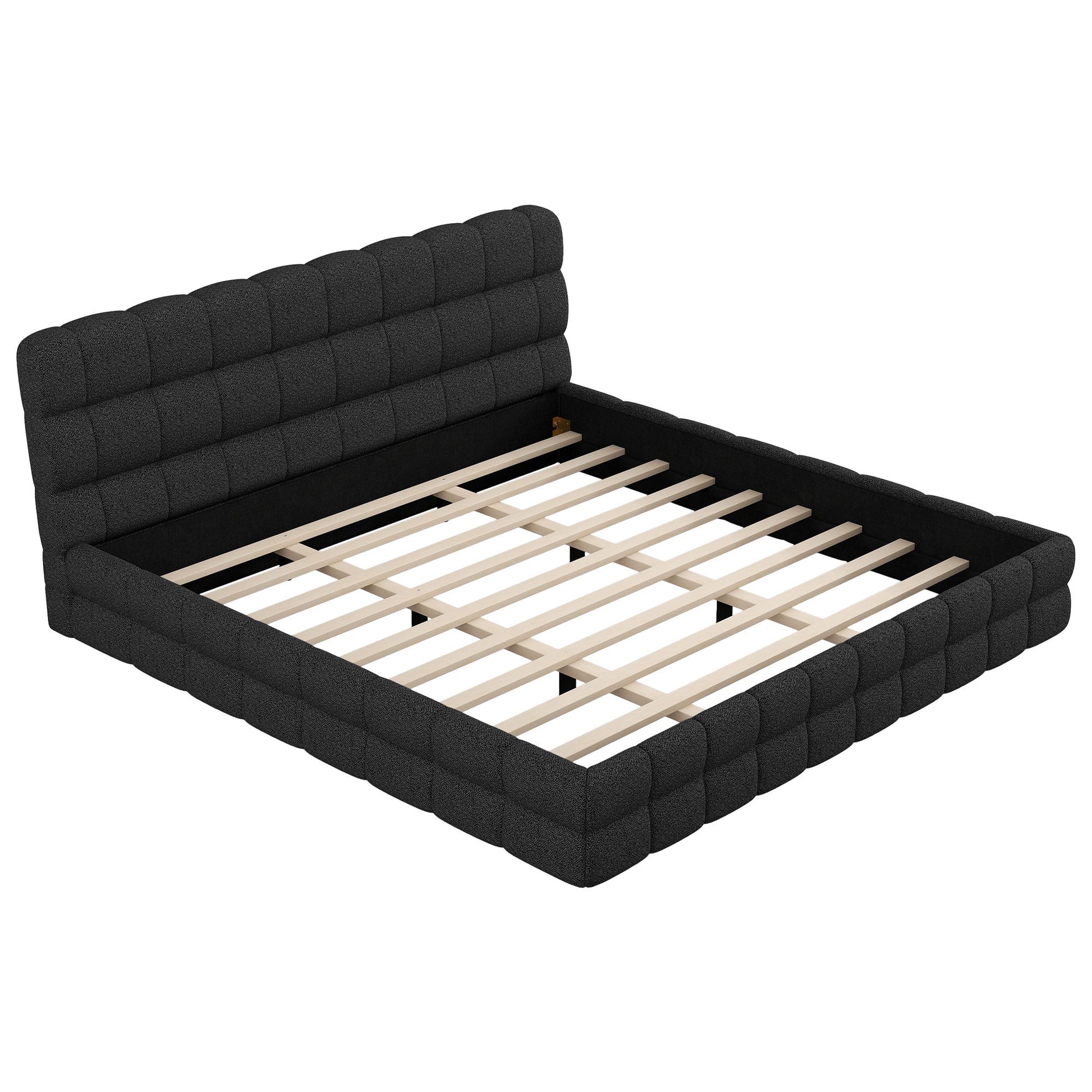 Upholstered Platform Bed With Headboard - The Sleep Loft - Online Mattress Showroom NYC