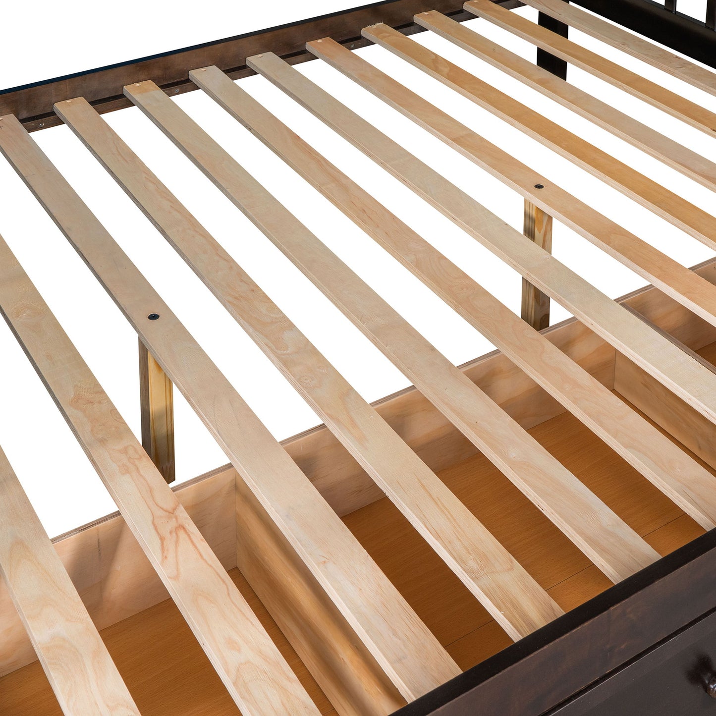 Solid L Shaped Bunk Bed With 3 Drawers, Ladder And Staircase - The Sleep Loft - Online Mattress Showroom NYC