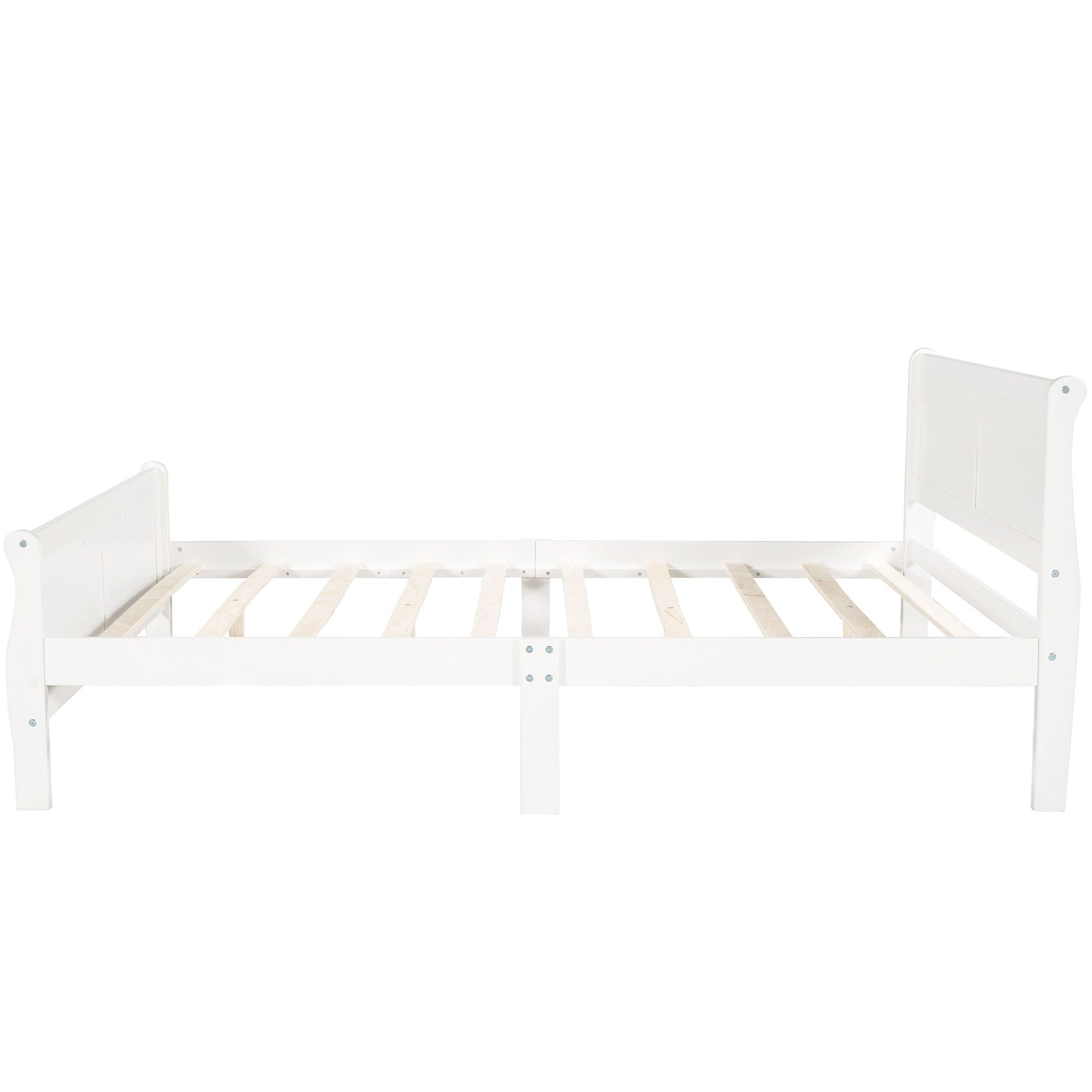 Platform Bed Frame Mattress Foundation Sleigh Bed With Headboard / Footboard / Wood Slat Suppor - The Sleep Loft - Online Mattress Showroom NYC