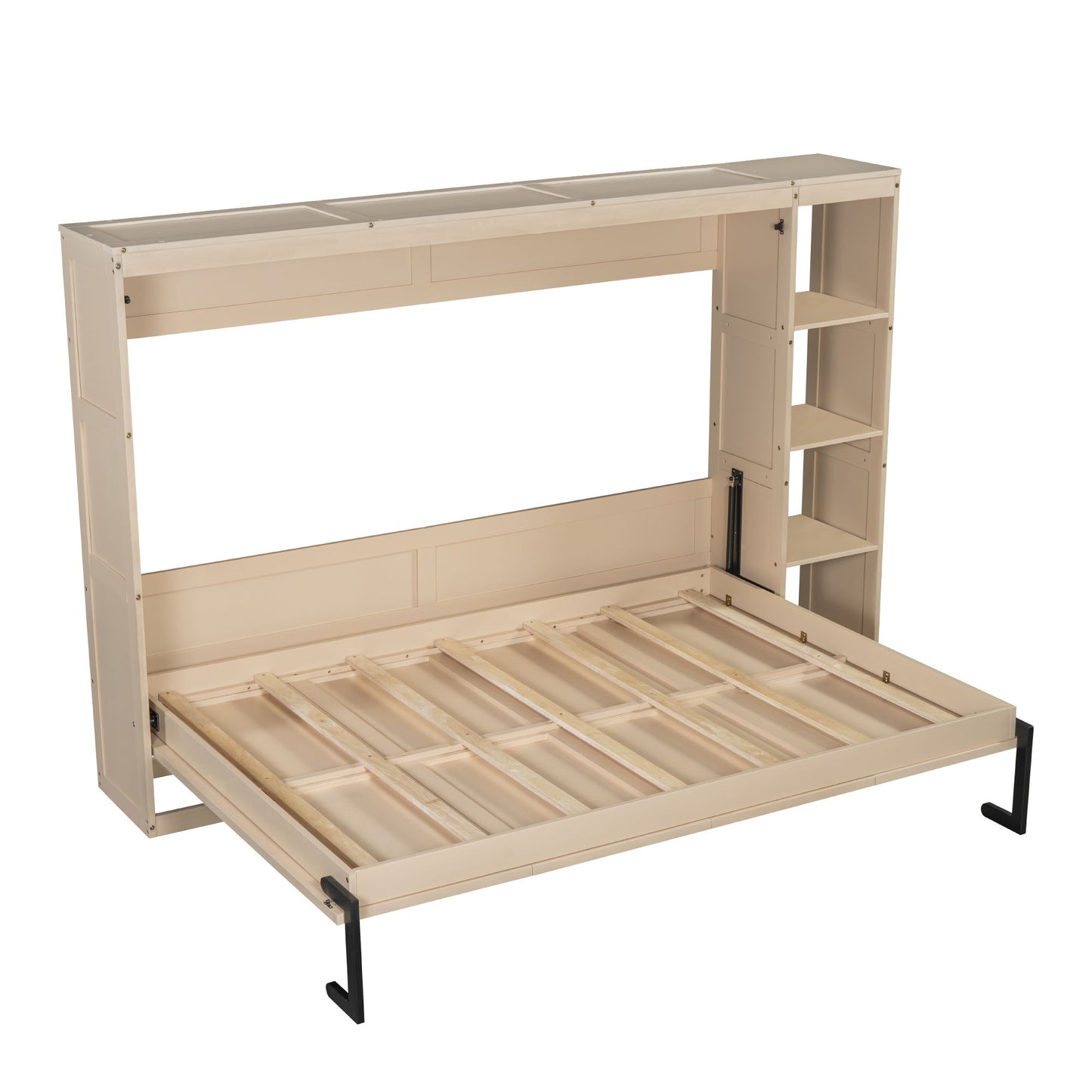 Murphy Bed With Bookshelf And Storage - The Sleep Loft - Online Mattress Showroom NYC