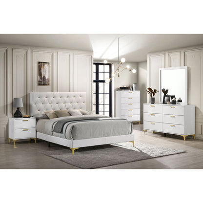 Karena - 2 Drawer Rectangular Nightstand - White - The Sleep Loft - Online Mattress Showroom NYC