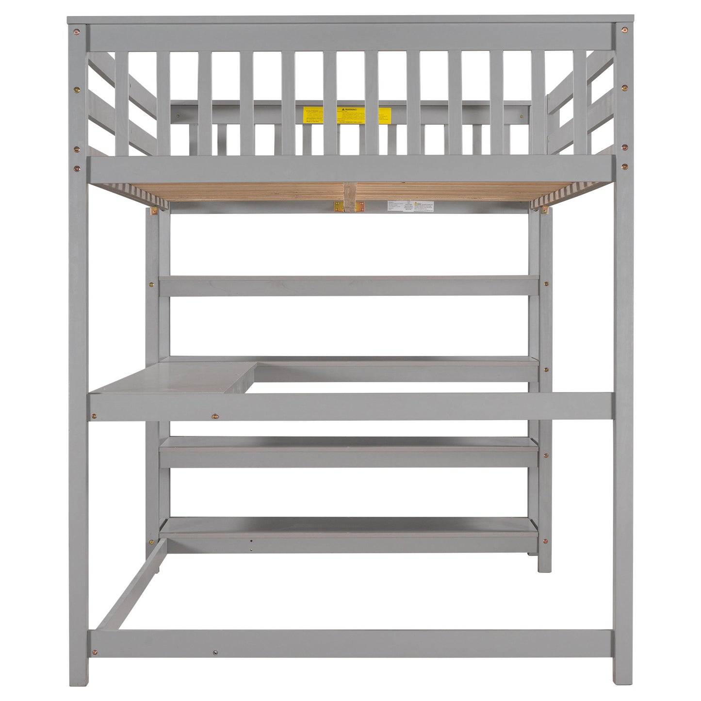 Loft Bed With Storage Shelves And Under Bed Desk - The Sleep Loft - Online Mattress Showroom NYC