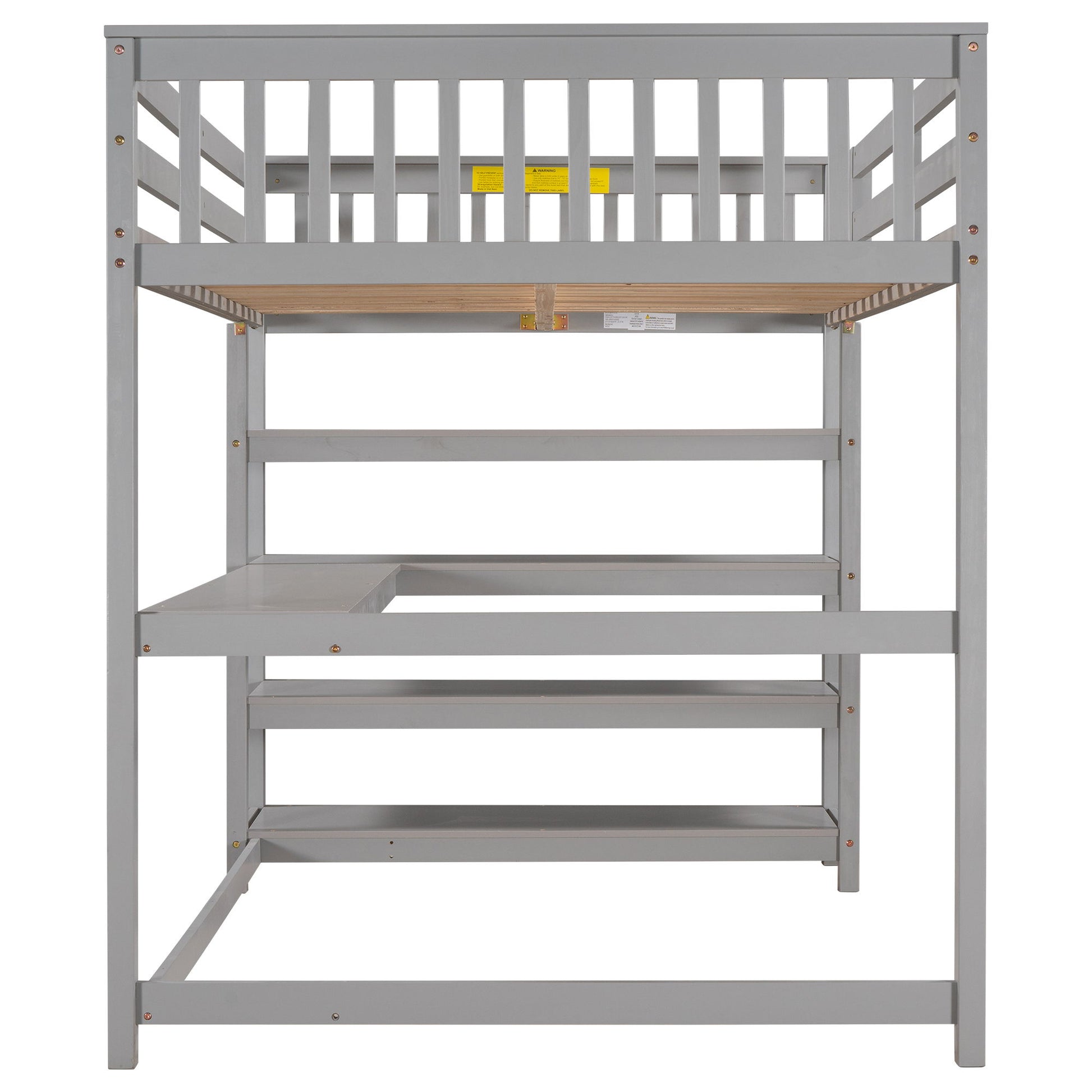 Loft Bed With Storage Shelves And Under Bed Desk - The Sleep Loft - Online Mattress Showroom NYC