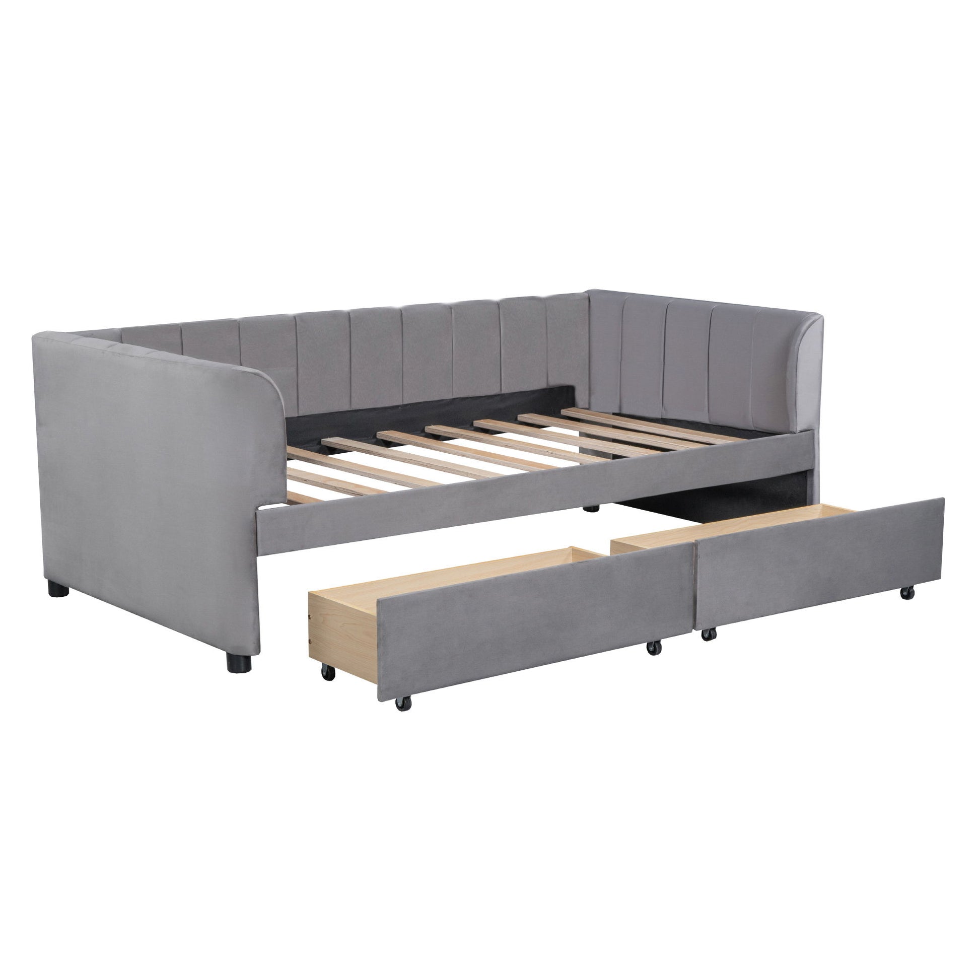 Upholstered Daybed With Ergonomic Design Backrest - The Sleep Loft - Online Mattress Showroom NYC