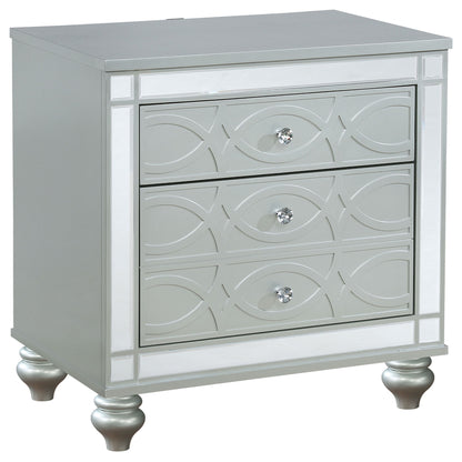 Menlo - 2 Drawer Nightstand - Gray - The Sleep Loft - Online Mattress Showroom NYC