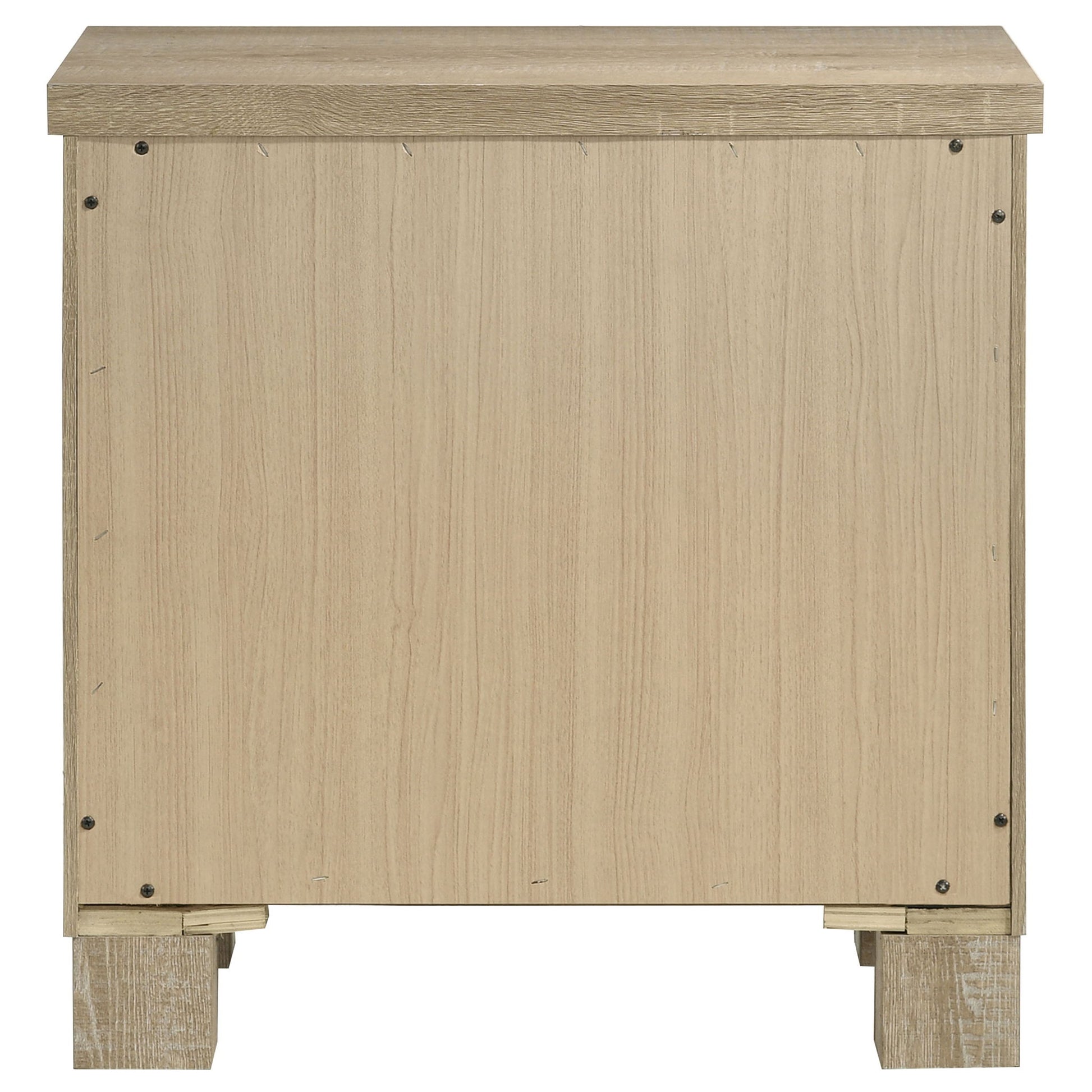 Sansome - 2 Drawer Nightstand Bedside Table - Oak - The Sleep Loft - Online Mattress Showroom NYC