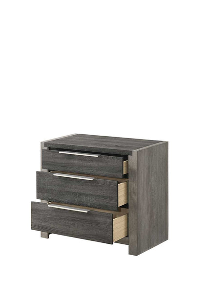 Jehoram - Nightstand - Gray - The Sleep Loft - Online Mattress Showroom NYC