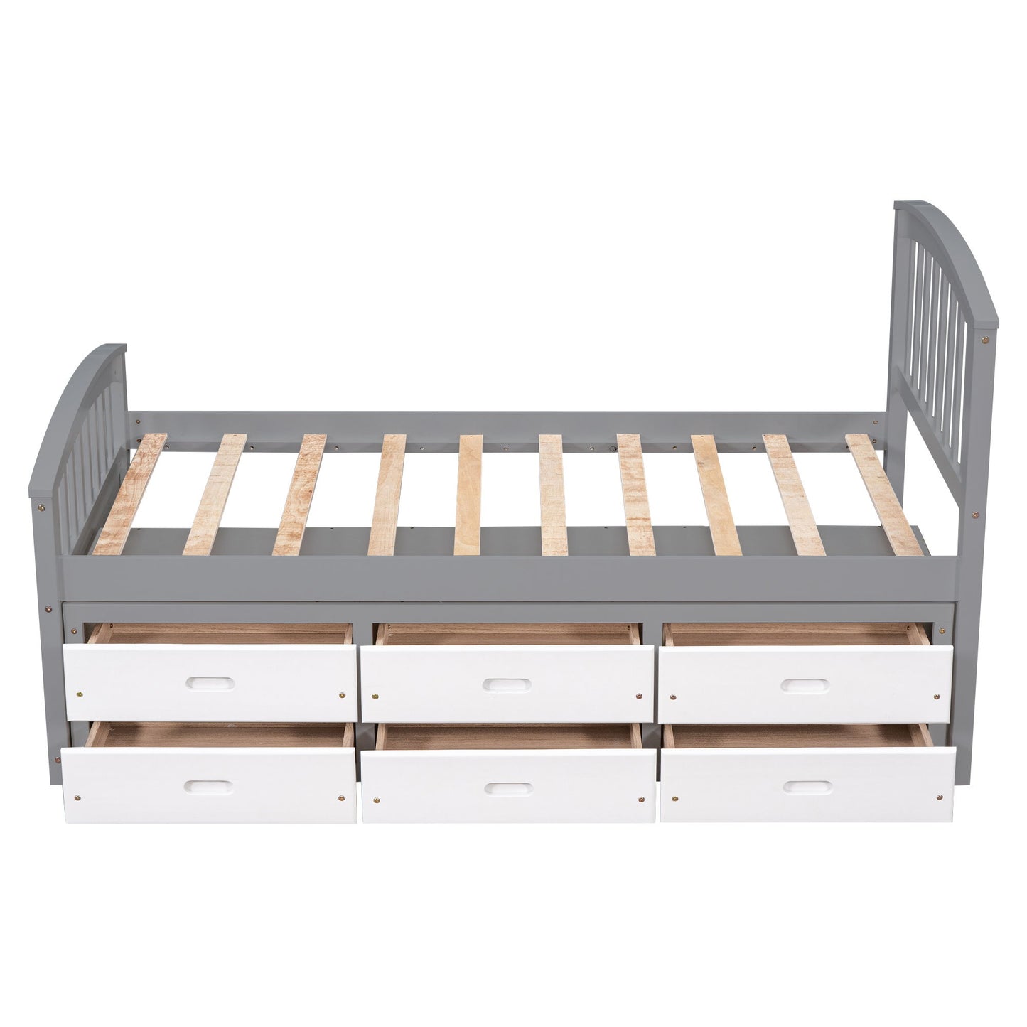 Platform Storage Bed Solid Wood Bed With 6 Drawers - The Sleep Loft - Online Mattress Showroom NYC