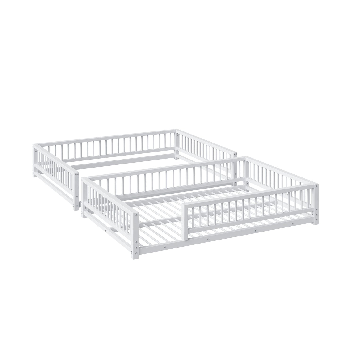 Bunk Bed Frame With Ladder And Safety Guardrails - The Sleep Loft - Online Mattress Showroom NYC