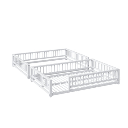 Bunk Bed With Ladder And Safety Guardrails