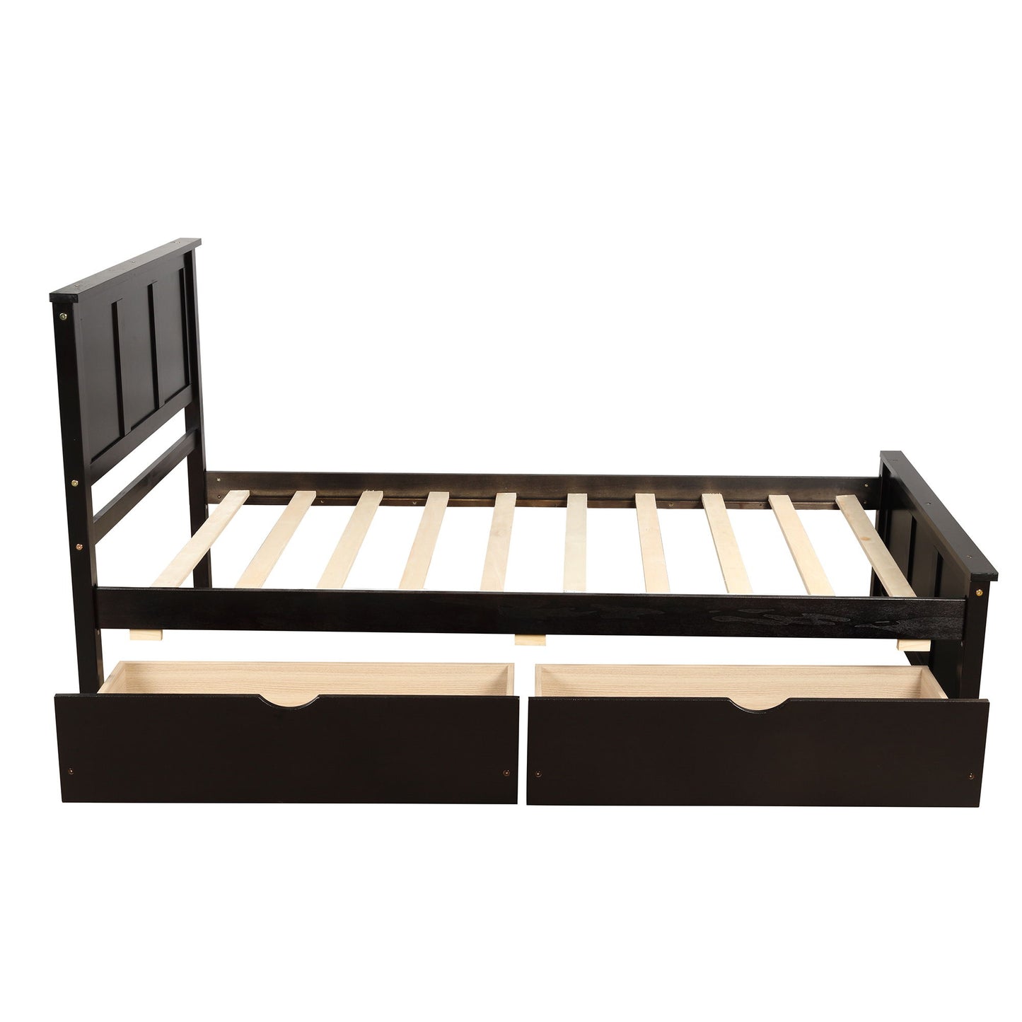 Platform Storage Bed With 2 Wheel Base Drawers - The Sleep Loft - Online Mattress Showroom NYC