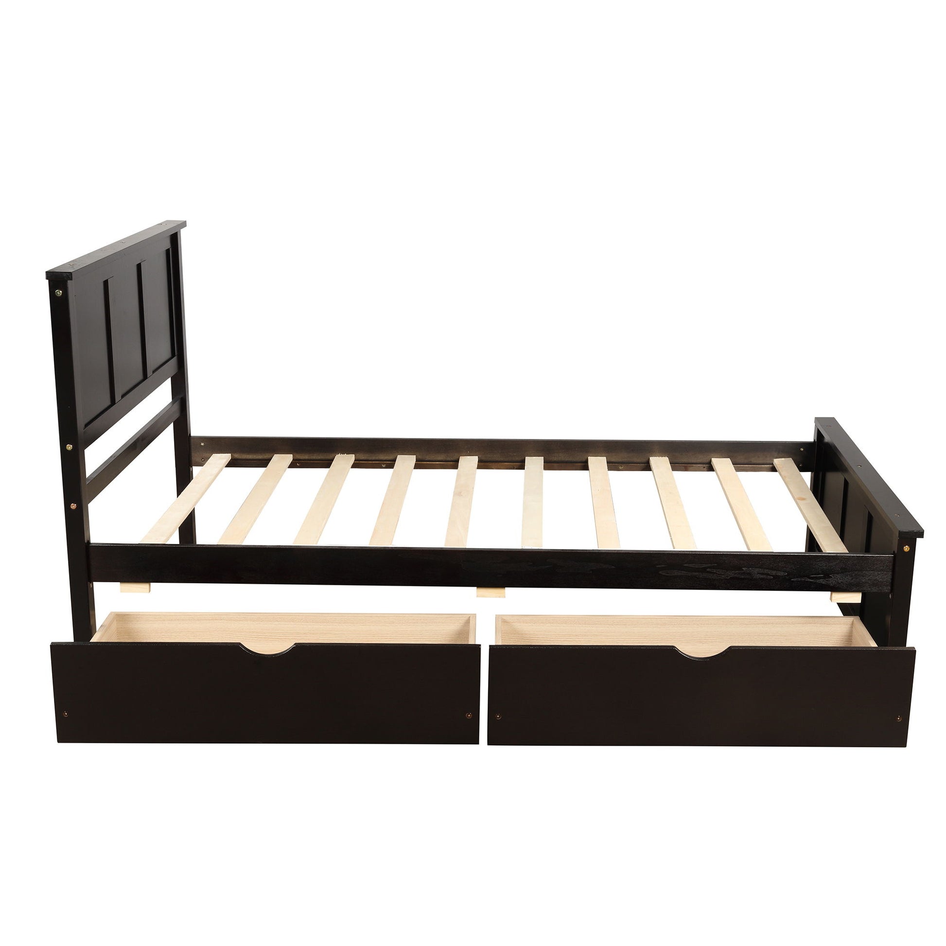 Platform Storage Bed With 2 Wheel Base Drawers - The Sleep Loft - Online Mattress Showroom NYC