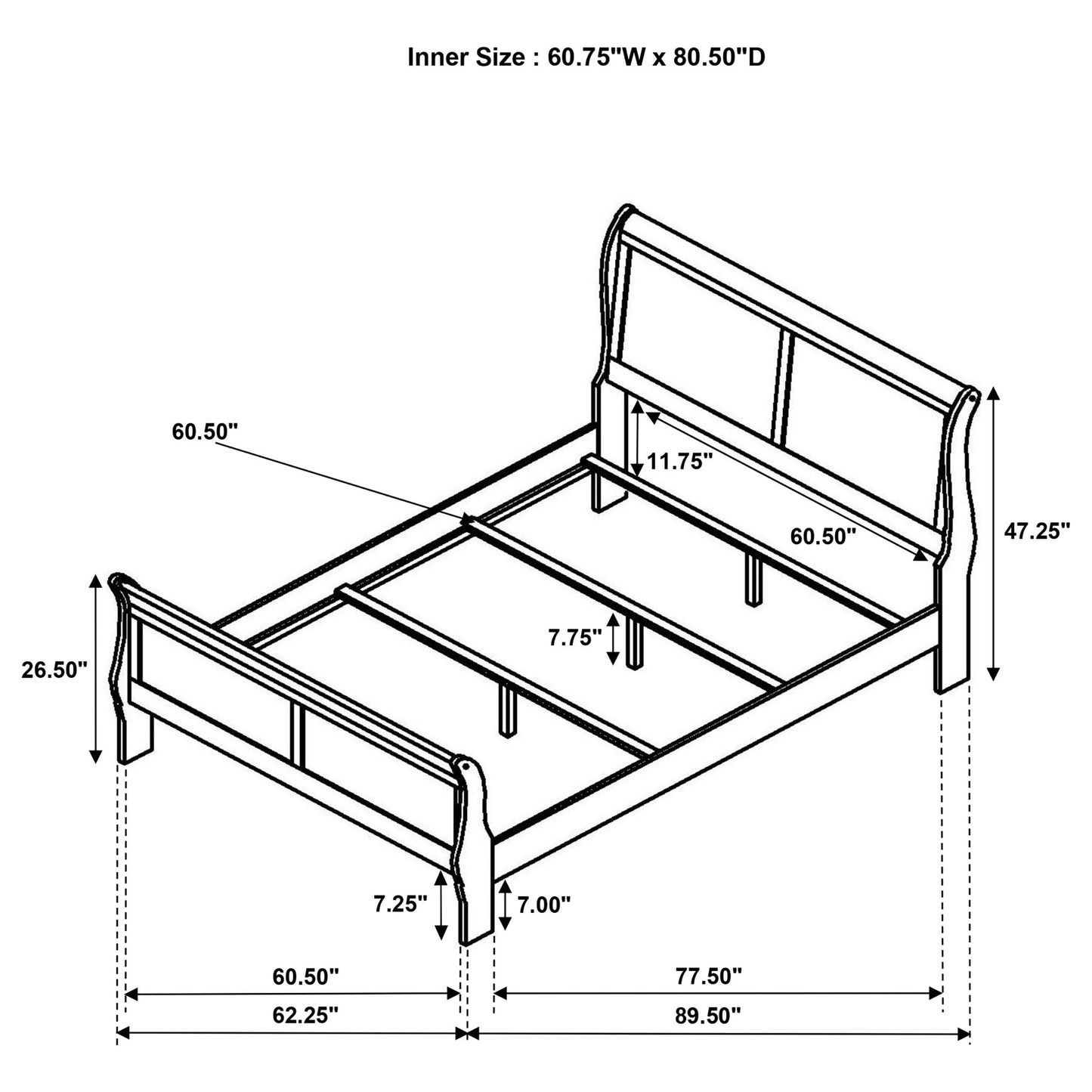 Mckee - Sleigh Panel Bed - The Sleep Loft - Online Mattress Showroom NYC