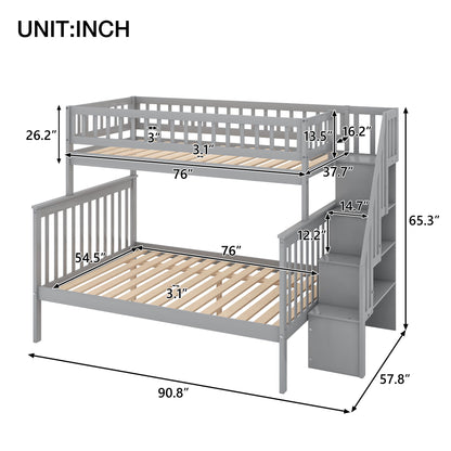 Bunk Bed With Staircase - The Sleep Loft - Online Mattress Showroom NYC