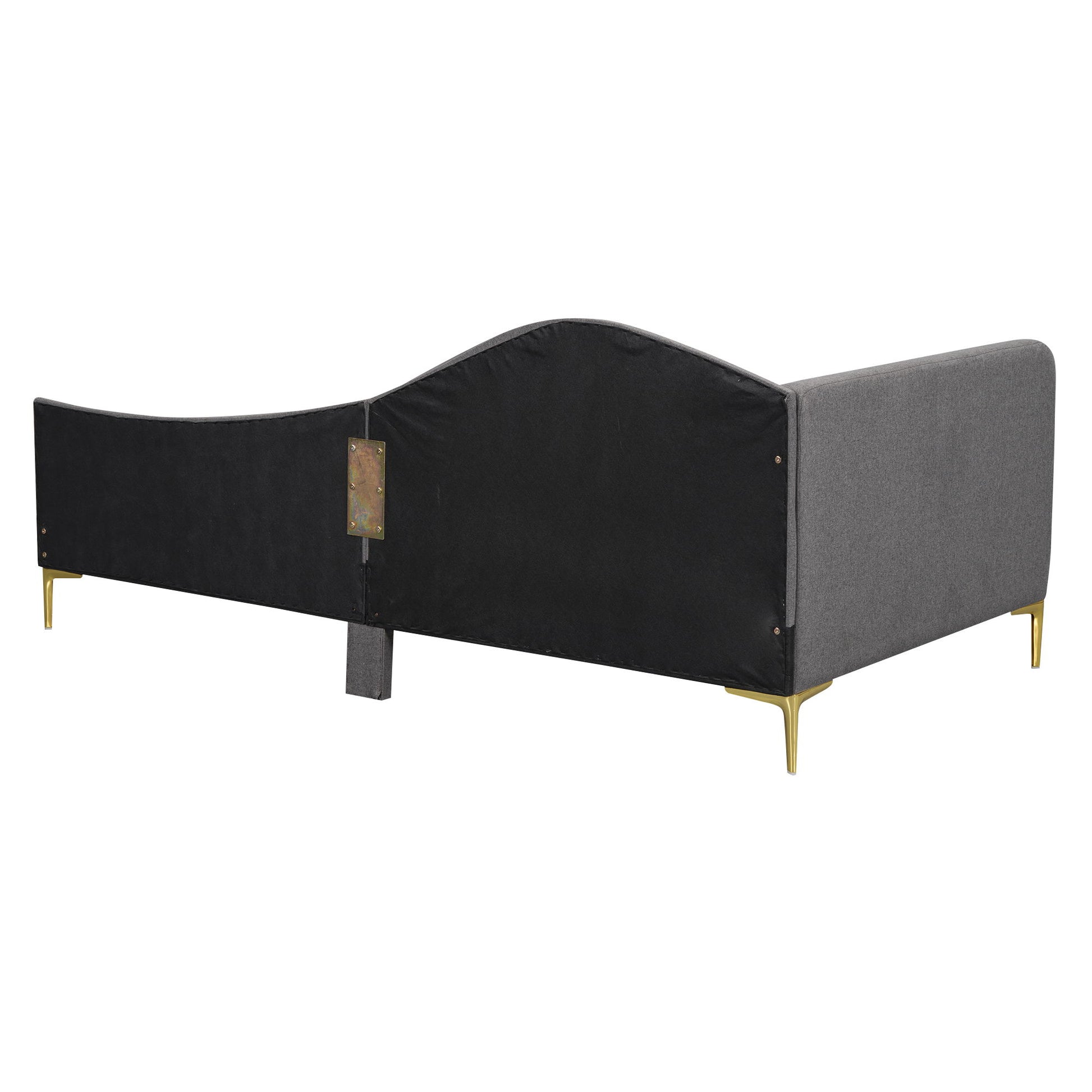 Upholstered Daybed With Headboard And Armrest, Support Legs - The Sleep Loft - Online Mattress Showroom NYC