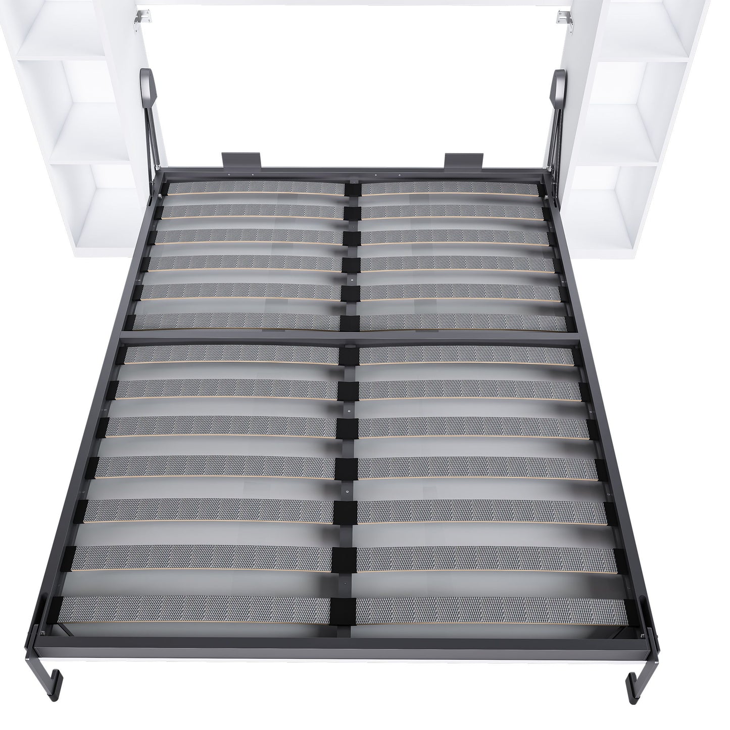 Queen Murphy Bed With Storage Cabinet - White - The Sleep Loft - Online Mattress Showroom NYC