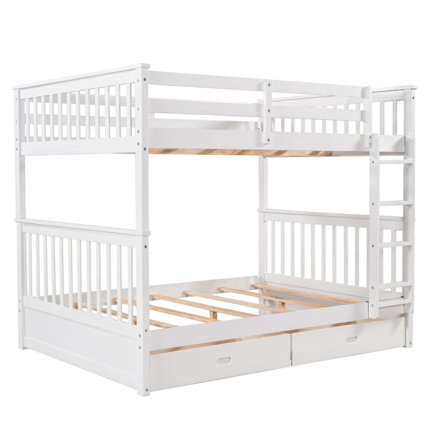 Bunk Bed With Ladders And 2 Storage Drawers - The Sleep Loft - Online Mattress Showroom NYC