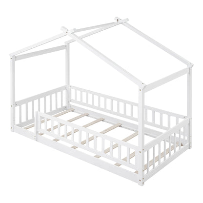 Bed House Bed Frame With Fence - The Sleep Loft - Online Mattress Showroom NYC
