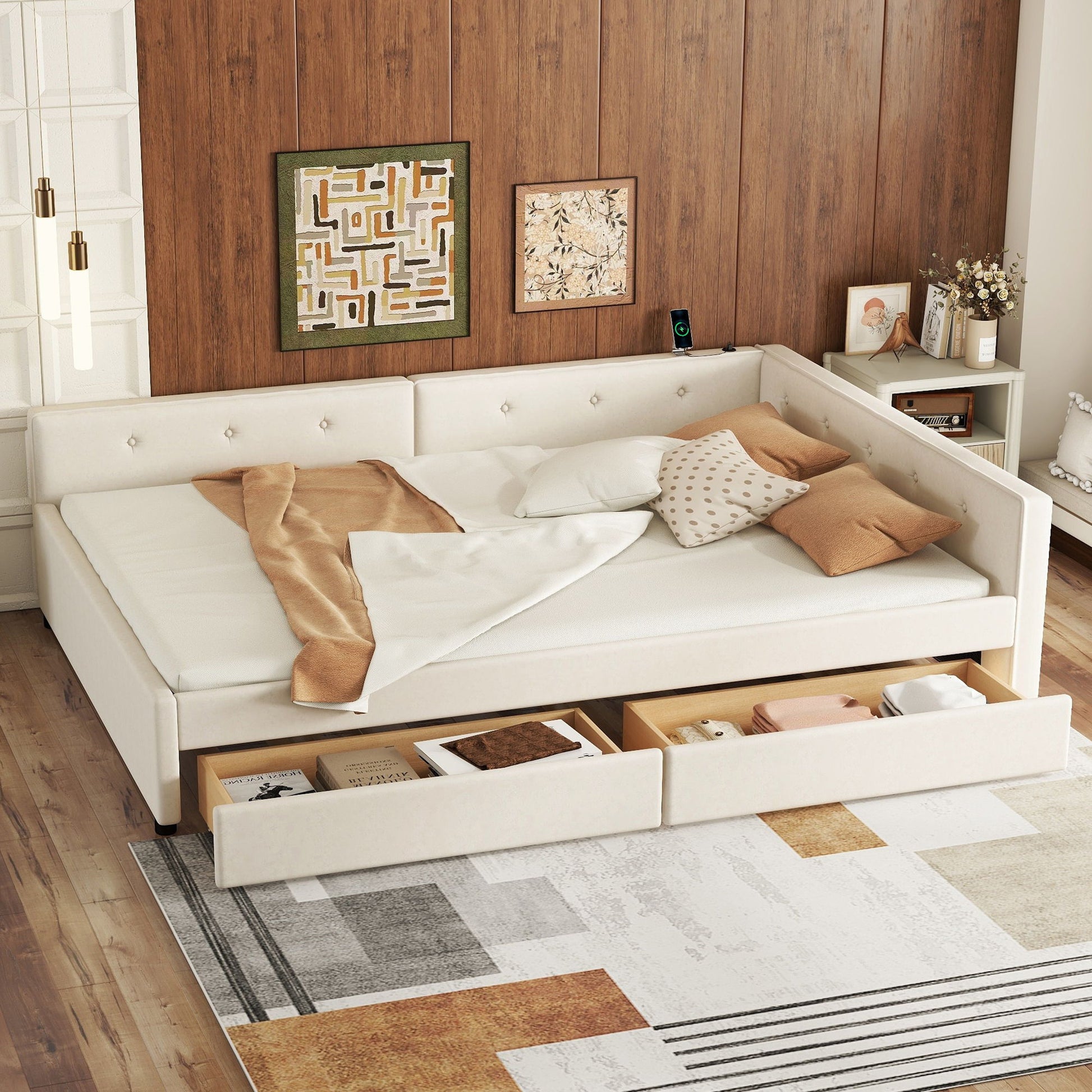 Platform Bed With USB Ports - The Sleep Loft - Online Mattress Showroom NYC