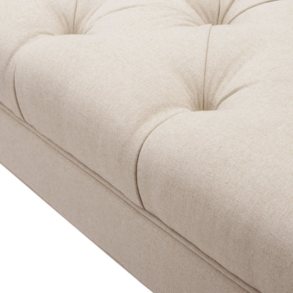Alma - Tufted Flared Arm Entryway Bench - The Sleep Loft - Online Mattress Showroom NYC