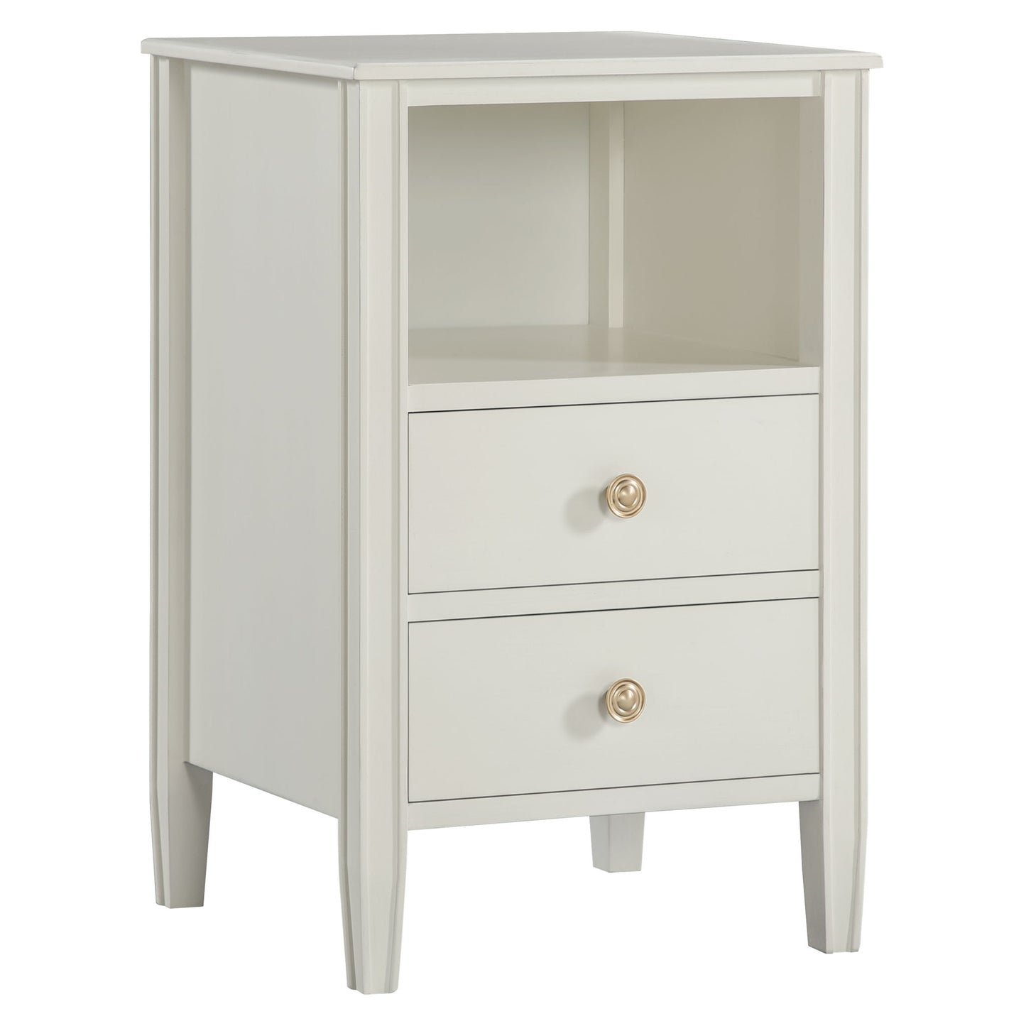 Winston - 2 Drawer Storage Nightstand - The Sleep Loft - Online Mattress Showroom NYC