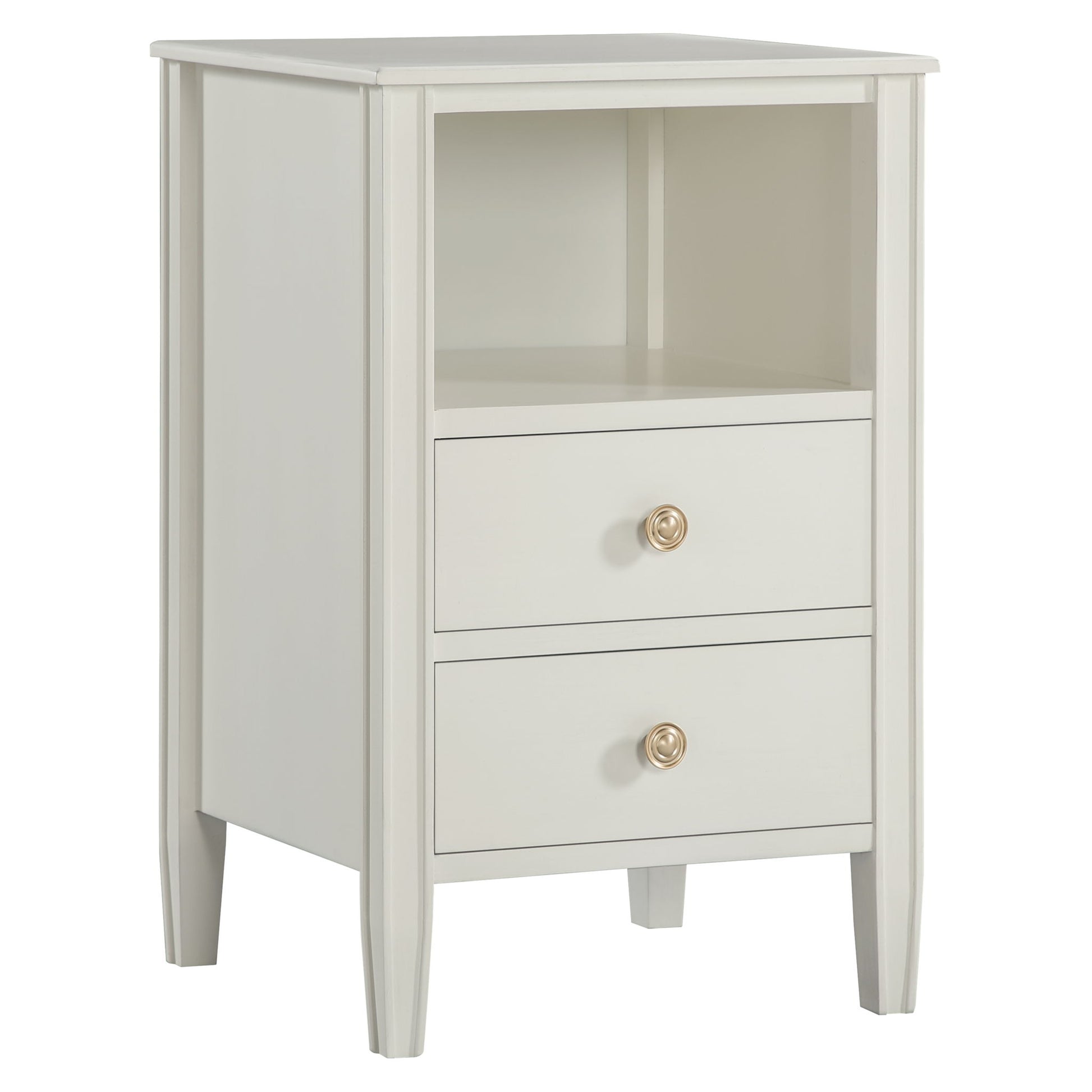 Winston - 2 Drawer Storage Nightstand - The Sleep Loft - Online Mattress Showroom NYC