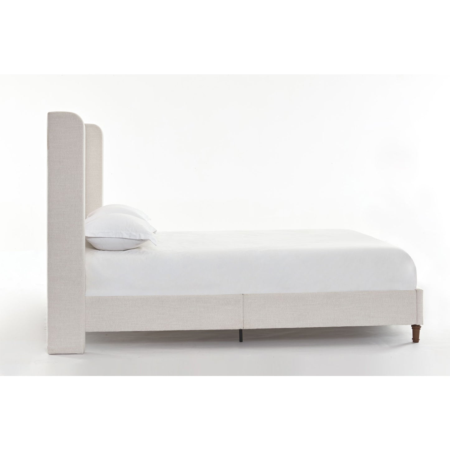 Hayden - Upholstered Wingback Bed With Tall Headboard - The Sleep Loft - Online Mattress Showroom NYC