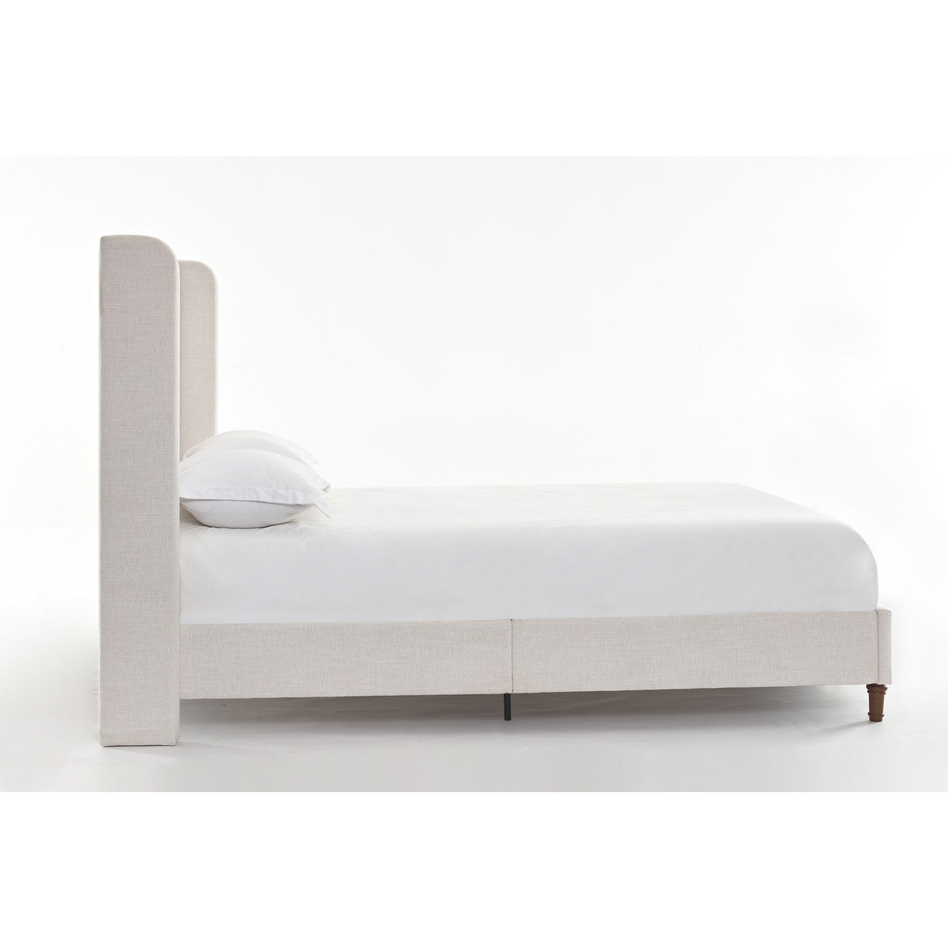 Hayden - Upholstered Wingback Bed With Tall Headboard - The Sleep Loft - Online Mattress Showroom NYC