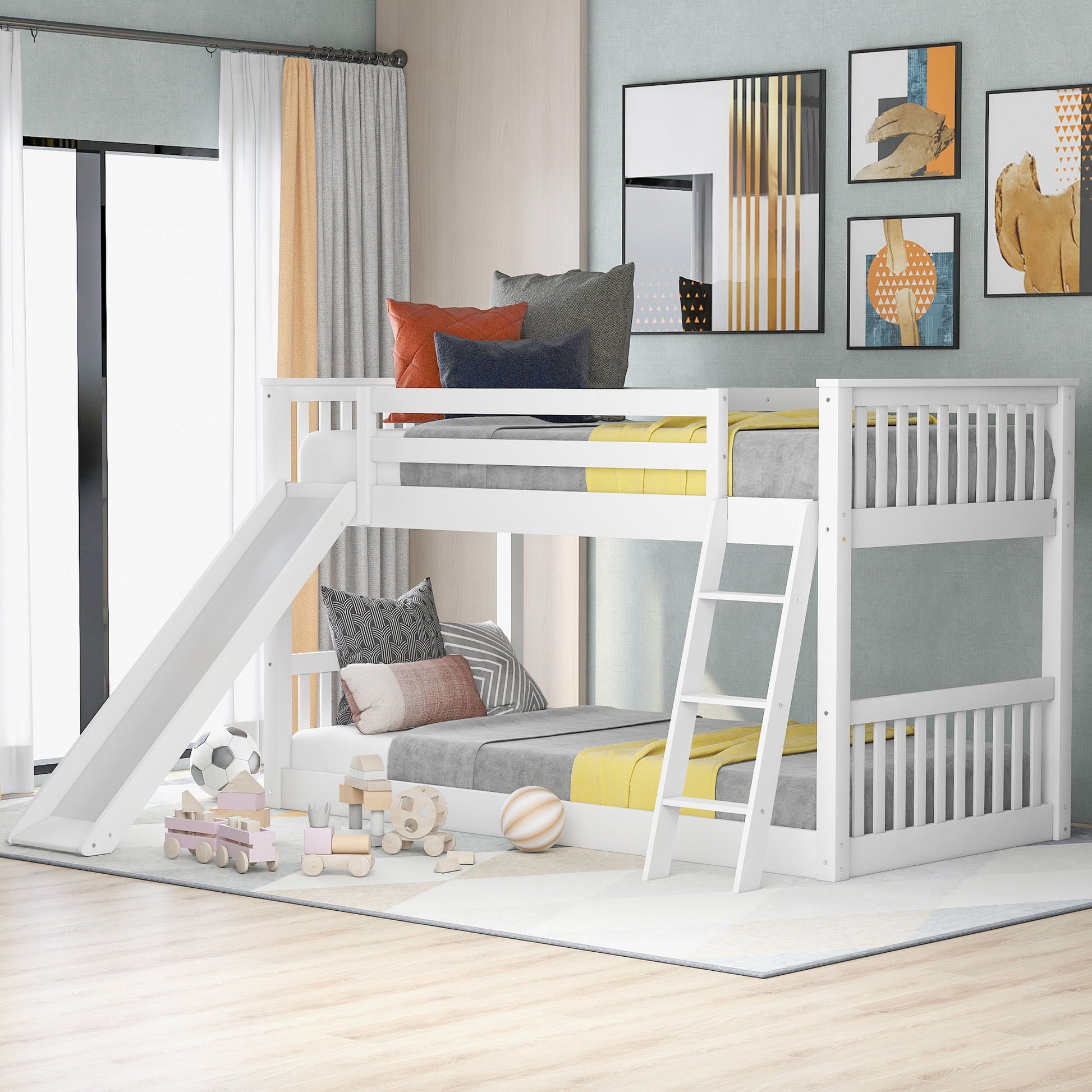 Bunk Bed & Convertible Slide And Ladder - The Sleep Loft - Online Mattress Showroom NYC