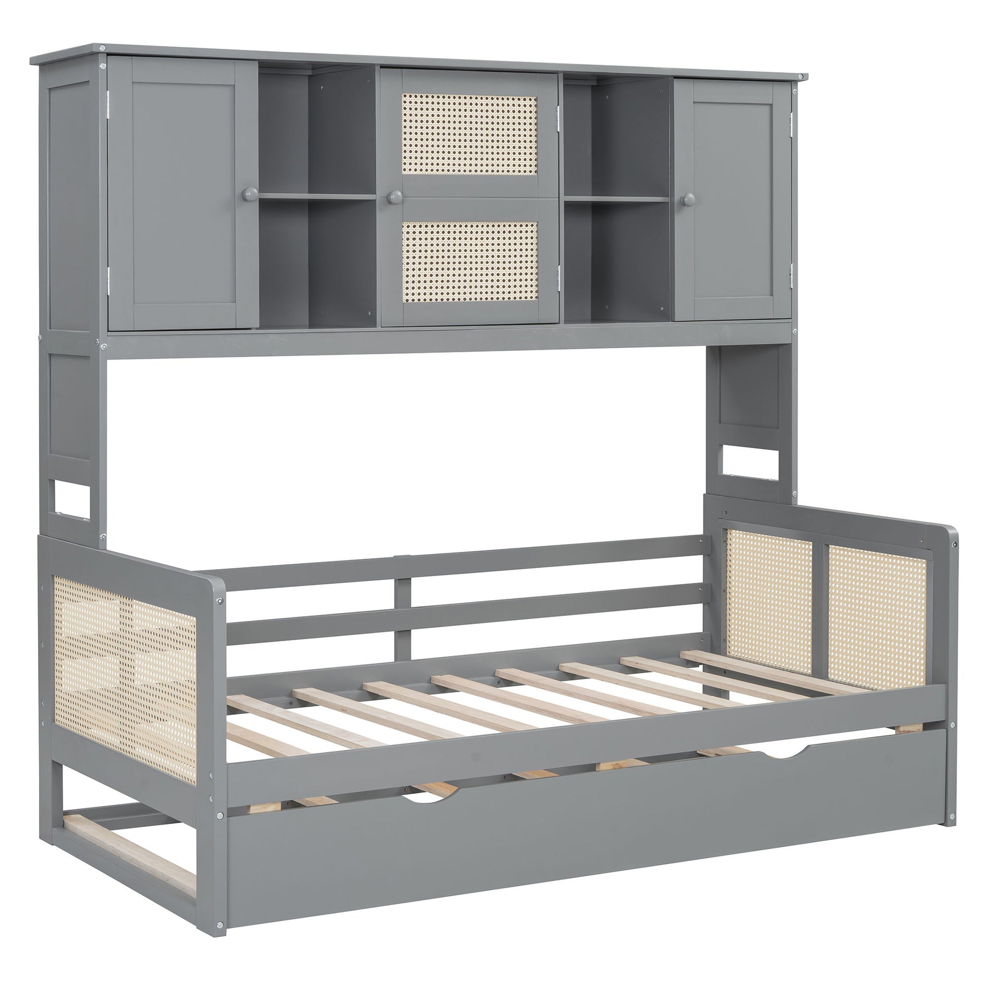 Daybed And All In One Cabinet And Shelf - The Sleep Loft - Online Mattress Showroom NYC