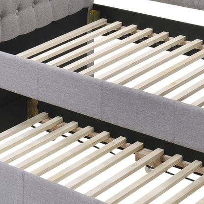 Justice - Twin Daybed With Trundle - Smoke Gray - The Sleep Loft - Online Mattress Showroom NYC