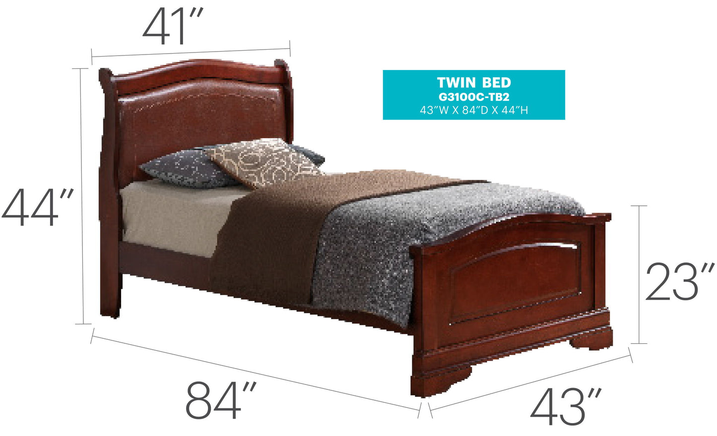 Panel Sleigh Bed Elegantly Crafted - The Sleep Loft - Online Mattress Showroom NYC