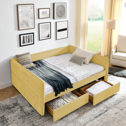 Upholstered Daybed & 2 Drawers - The Sleep Loft - Online Mattress Showroom NYC