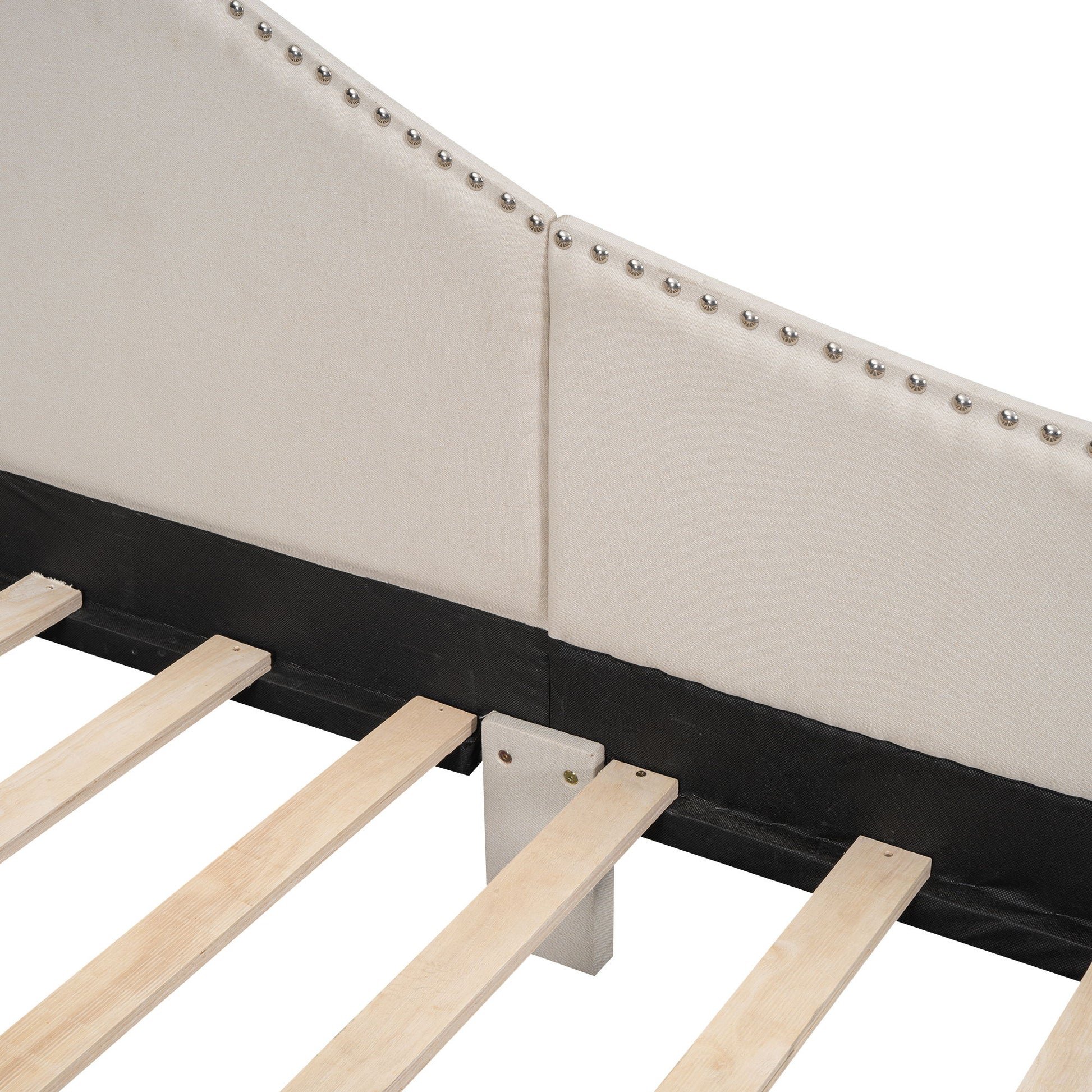 Upholstered Daybed With Headboard And Armrest, Support Legs - The Sleep Loft - Online Mattress Showroom NYC