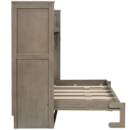 Murphy Bed With Desk, LED Light And USB Charging Station - The Sleep Loft - Online Mattress Showroom NYC