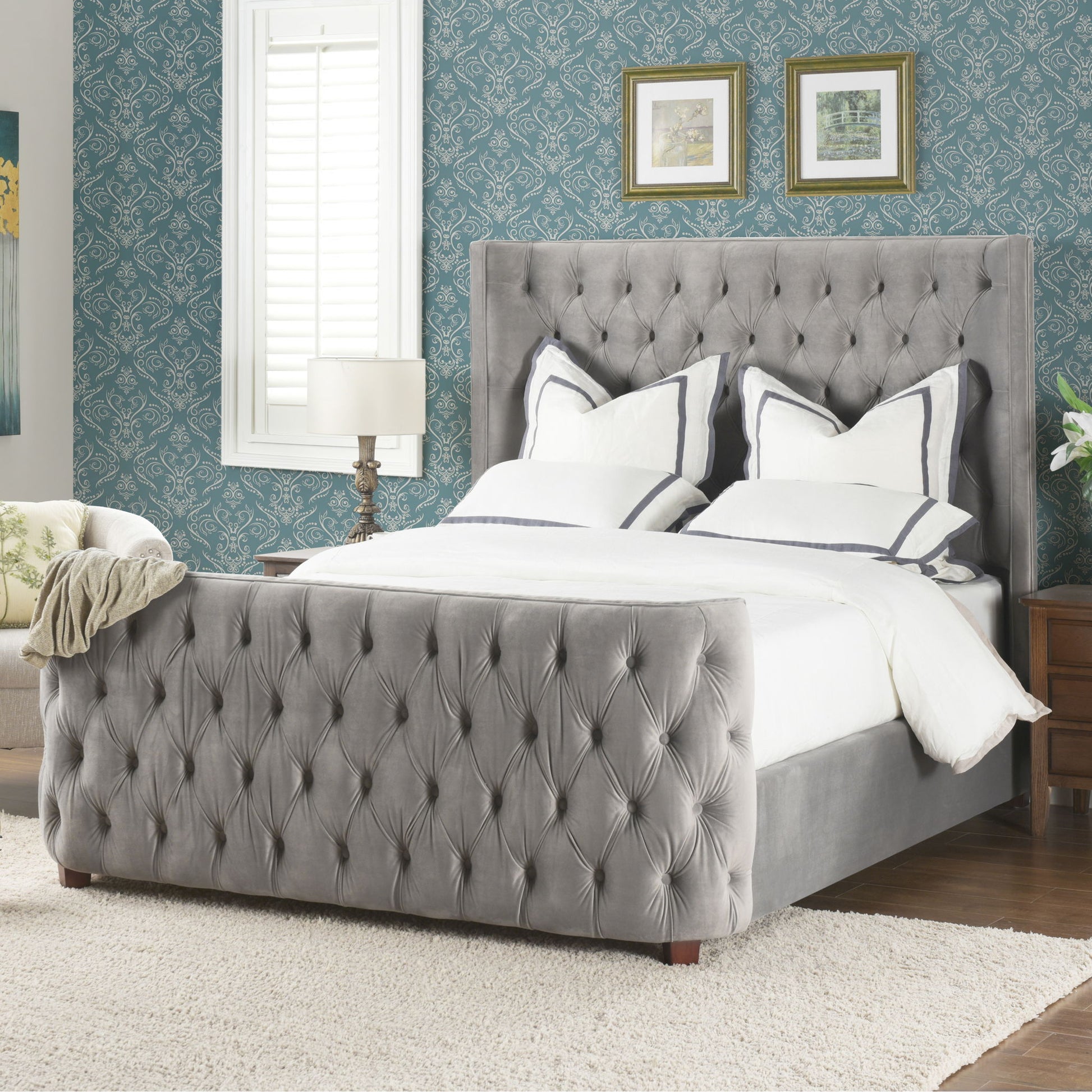 Brooklyn - Tufted Panel Bed Headboard And Footboard Set - The Sleep Loft - Online Mattress Showroom NYC