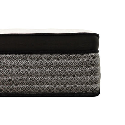 Premium 16" Queen Size Hybrid Mattress In A Box Plush Gel Memory Foam Top With Cooling Technology - Gray / White - The Sleep Loft - Online Mattress Showroom NYC