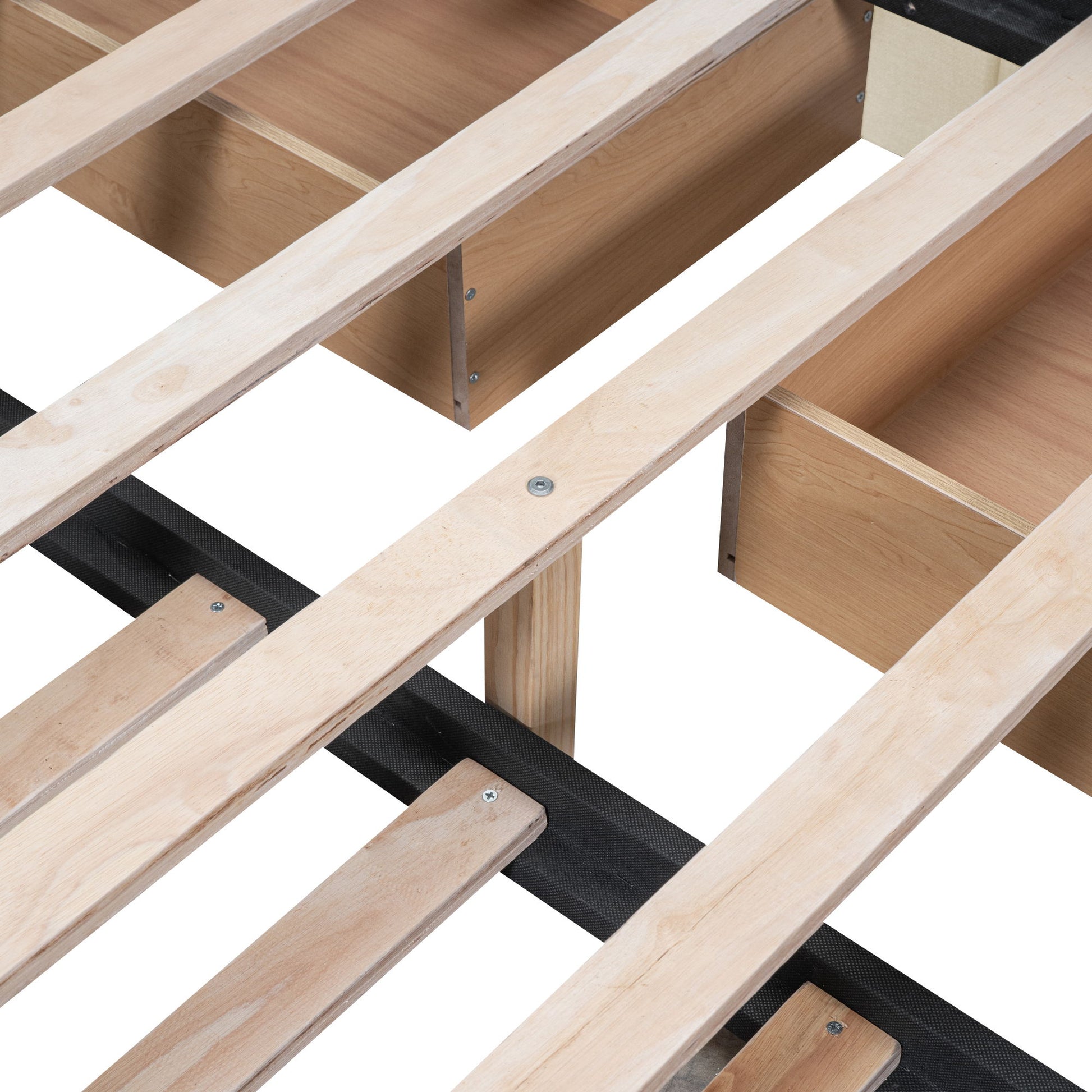 Upholstered Platform Bed With Trundle & Drawers - The Sleep Loft - Online Mattress Showroom NYC