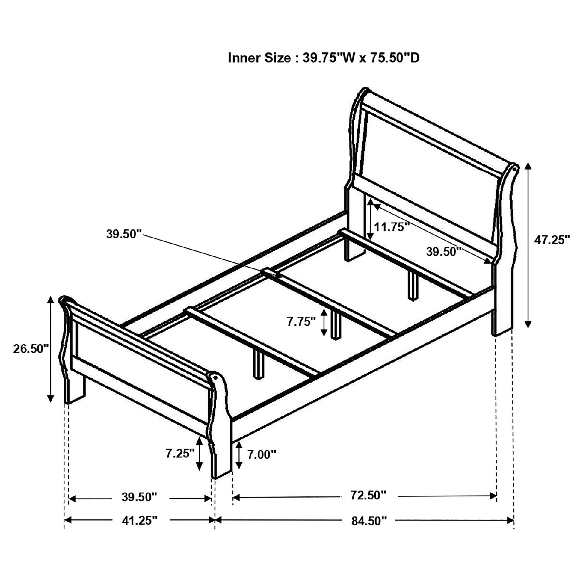 Graffenstaden - Sleigh Bed - The Sleep Loft - Online Mattress Showroom NYC