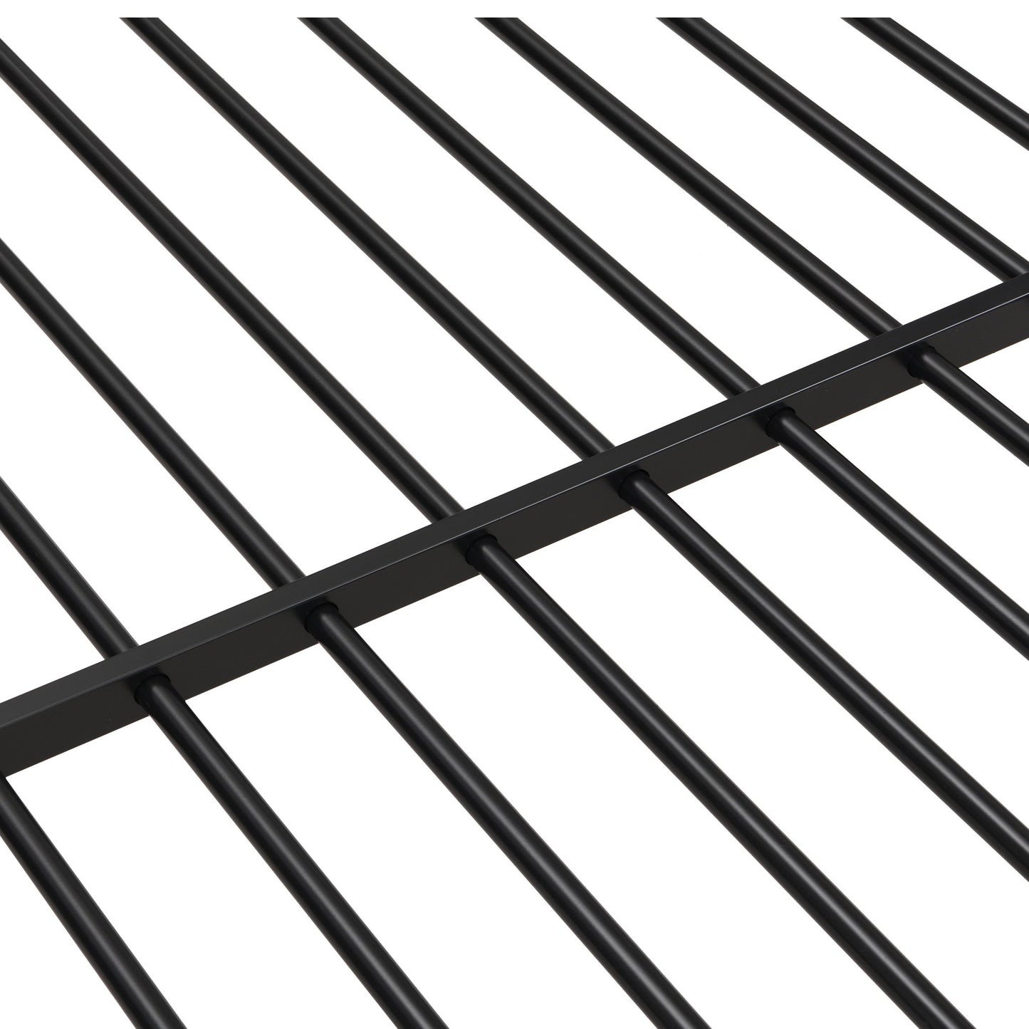 Modern Metal Bunk Bed, Full Over Full, No Box Spring Needed - Black - The Sleep Loft - Online Mattress Showroom NYC