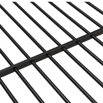 Modern Metal Bunk Bed, Full Over Full, No Box Spring Needed - Black - The Sleep Loft - Online Mattress Showroom NYC