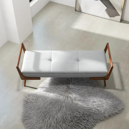 Cora - Bench - Gray - The Sleep Loft - Online Mattress Showroom NYC