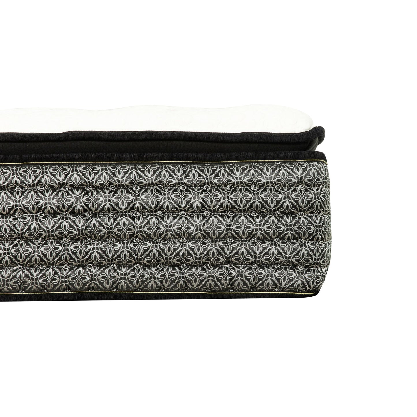 Premium 14" Queen Size Hybrid Mattress In A Box Plush Gel Memory Foam Top With Cooling Technology - Gray / White - The Sleep Loft - Online Mattress Showroom NYC