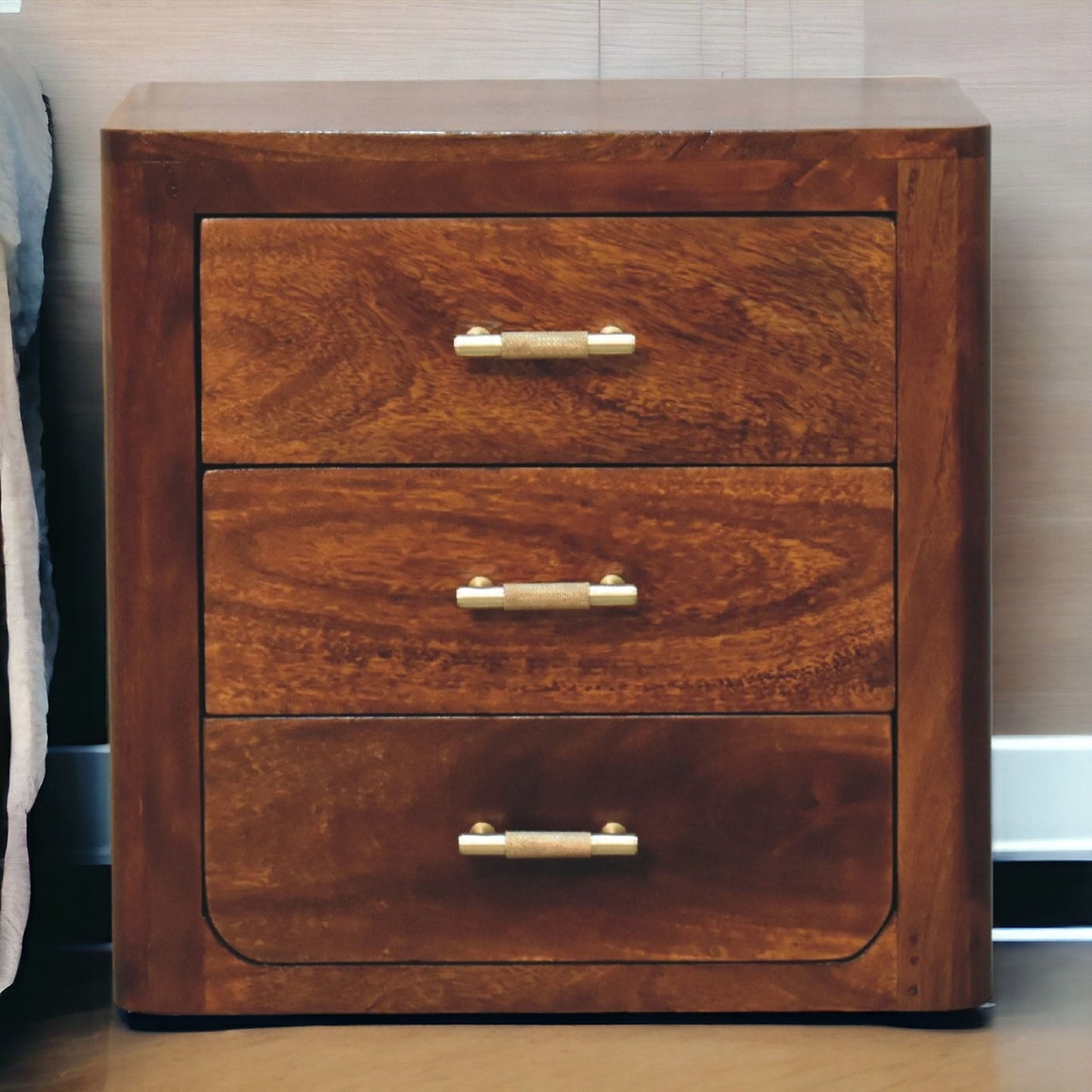 Luca - Nightstand - Brown - The Sleep Loft - Online Mattress Showroom NYC